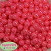 12mm Neon Hot Pink AB Finish Miracle Acrylic Bubblegum Beads
