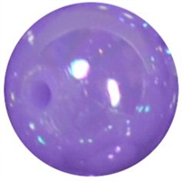 12mm Neon Lavender AB Finish Miracle Acrylic Bubblegum Beads