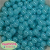 12mm Sky Blue AB Finish Miracle Acrylic Bubblegum Beads