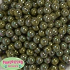 12mm Olive AB Finish Miracle Acrylic Bubblegum Beads
