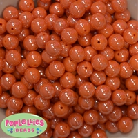 12mm Orange AB Finish Miracle Acrylic Bubblegum Beads