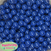 12mm Royal Blue AB Finish Miracle Acrylic Bubblegum Beads