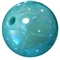 12mm Turquoise AB Finish Miracle Acrylic Bubblegum Beads