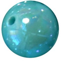 12mm Turquoise AB Finish Miracle Acrylic Bubblegum Beads