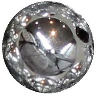 12mm Shiny Silver Mirror Acrylic Bubblegum Beads