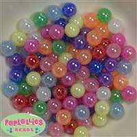 12mm Mix Color AB Finish Bubble Acrylic Bubblegum Beads