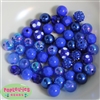 12mm Mixed Style Royal Blue Acrylic Beads sold in packages of 50 beads