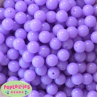 12mm Neon Lavender  Acrylic Bubblegum Beads sold in packages of 50 beads