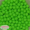 12mm Neon Lime Acrylic Bubblegum Beads sold in packages of 50 beads