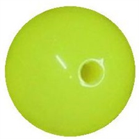 12mm Neon Yellow Acrylic Beads Bubblegum Beads sold by the bead