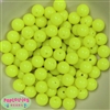 12mm Neon Yellow Acrylic Bubblegum Beads sold in packages of 50 beads