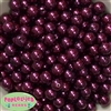 12mm Bulk Burgundy Acrylic Faux Pearls