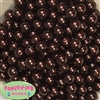 12mm Cocoa Brown Faux Pearl Beads sold in packages of 50 beads