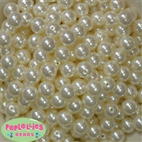 12mm Bulk Cream Acrylic Faux Pearls