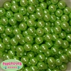 12mm Bulk Lime Acrylic Faux Pearls