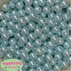 12mm Bulk Light Blue Acrylic Faux Pearls