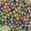 12mm Rainbow Ombre Faux Pearl Acrylic Beads