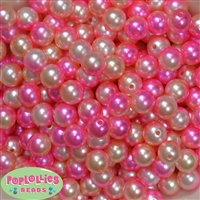 12mm Spring Multi Faux Pearl Acrylic Bead  sold in packages of 40 beads