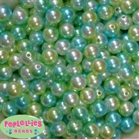 12mm Under the Sea Multi Faux Pearl Acrylic Bead  sold in packages of 40 beads