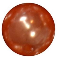 12mm Orange Faux Pearl Bead