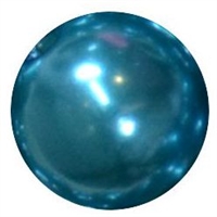 12mm Peacock Blue Faux Pearl Bead