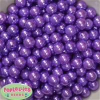 12mm Bulk Purple Acrylic Faux Pearls