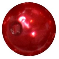 12mm Red Faux Pearl Bead