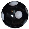 12mm Acrylic Polka Black Dot Bubblegum Beads sold by the bead