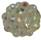 12mm Clear Rhinestone Bubblegum Beads