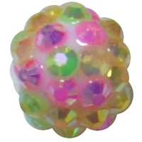 12mm spring confetti rhinestone bead