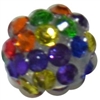 12mm rainbow confetti rhinestone bead