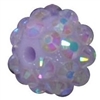 12mm Ice Lavender Rhinestone Bubblegum Bead