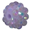 12mm Ice Lavender Rhinestone Bubblegum Bead