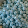 12mm Ice Mint Rhinestone Bubblegum Beads