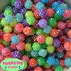 12mm Mix Neon Rhinestone Bubblegum Beads 40 pc