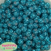 12mm Turquoise Rhinestone Bubblegum Beads