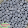 12mm Solid White Crackle Bead 40 pc