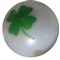 12mm Shamrock Print Bubblegum Beads