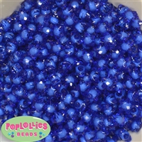 12mm Clear Blue Star Shaped Beads 40pc