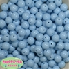12mm Baby Blue Acrylic Bubblegum Beads