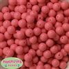 12mm Coral Solid Acrylic Bubblegum Beads