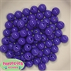 12mm Dark Purple Acrylic Bubblegum Beads Bulk