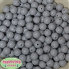 12mm Light Gray Acrylic Bubblegum Beads