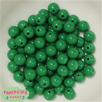 12mm Green Acrylic Bubblegum Beads Bulk