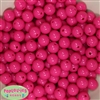 12mm Hot Pink Acrylic Bubblegum Beads