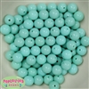 12mm Mint Acrylic Bubblegum Beads Bulk