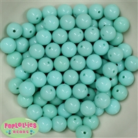 12mm Mint Green Acrylic Bubblegum Beads