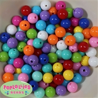 12mm Mix Color Acrylic Bubblegum Beads