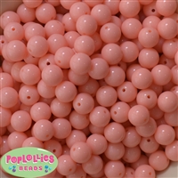 12mm Peach Acrylic Bubblegum Beads Bulk