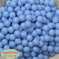 12mm Periwinkle Blue Acrylic Bubblegum Beads